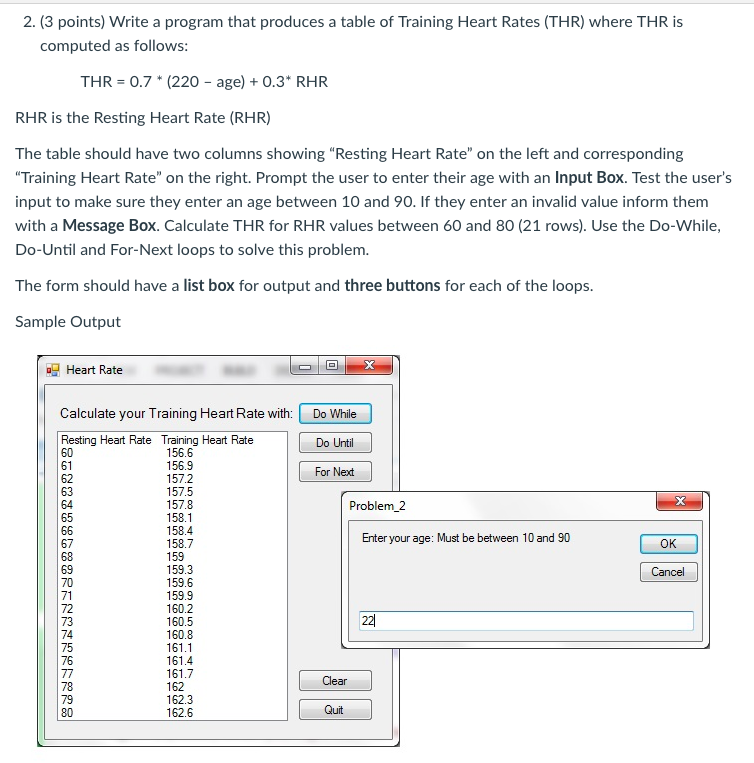  i need the codes for this visual basic program. 2. (3