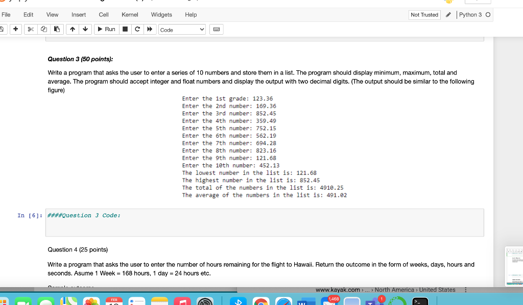 file notebook (ipynb) format. You will submit only one file called called