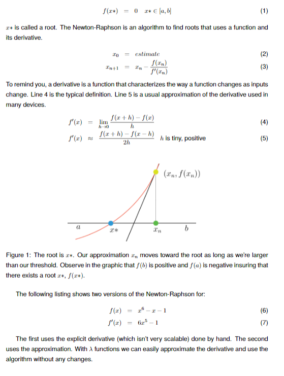 python code r* is called a root. The Newton-Raphson is an algorithm