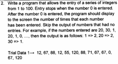 code needed is embedded c+. C+ will not work. 2. Write a