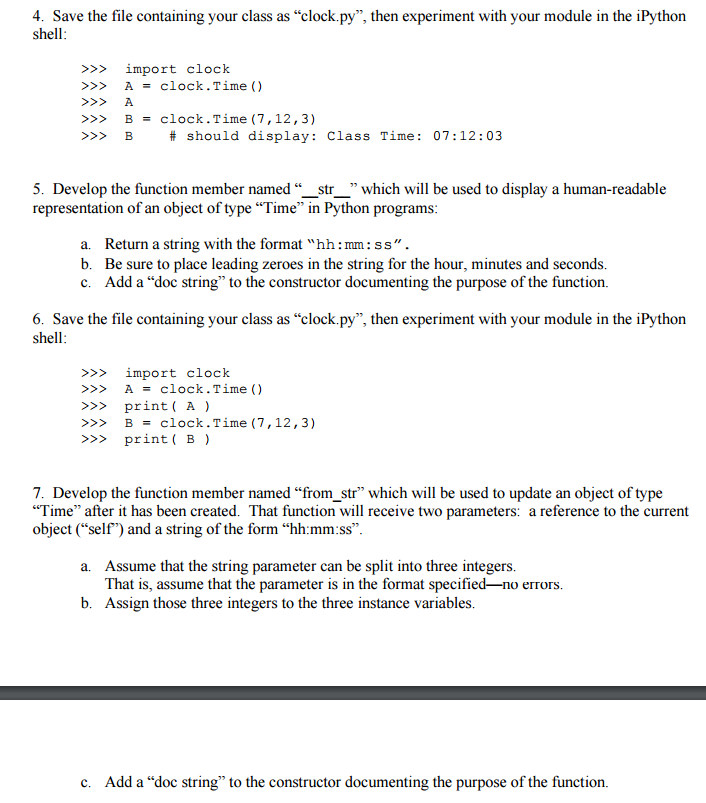 the Python statements shown below (from the file named "lab12.parta py"). Using
