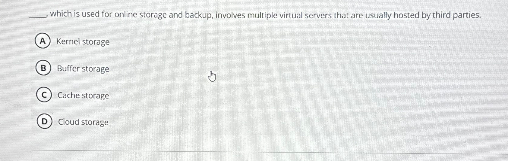  which is used for online storage and backup, involves multiple virtual
