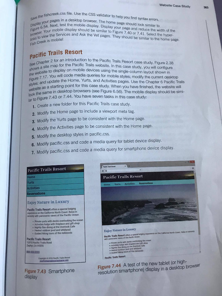 hello . This assignment is from the book web development & design