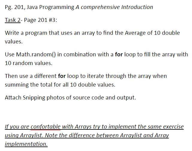  Need help on java on H/W. Thanks Write a program that