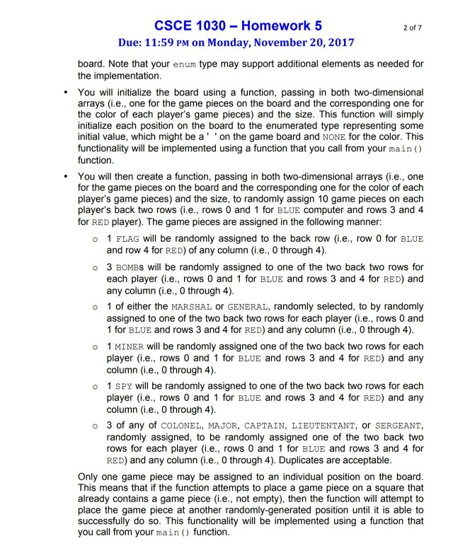 program assignment is below: Please I really need help on this!! CSCE