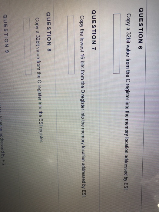 Copy a 32bit value from the C register into the memory