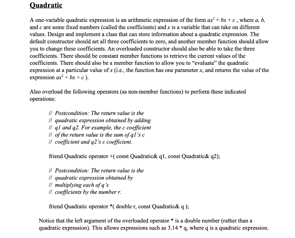 C++ data structure main.cpp . . . . . quadratic.cpp . .