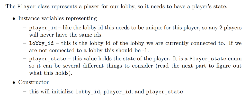 a game. In normal game lobbies players will connect to the lobby