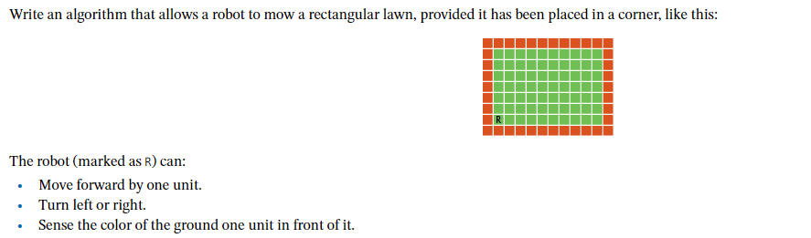  This assignment requires pseudocode. You may use only actions provided in