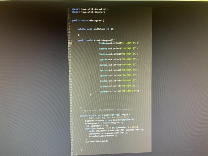 stogram that allows you to visual inspect the frequency distribution of a