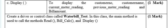 a bill calculation information. In this process, the operations initiated by the