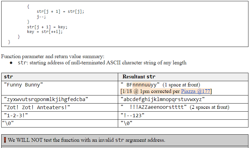 the output instructions. please complete insertions function in mips code and you