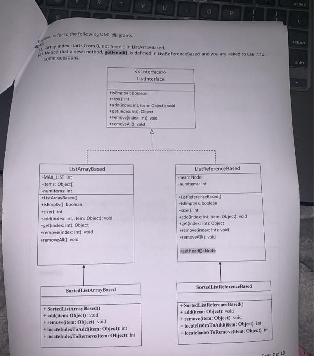 error). Please answer the questions based upon the UMLs as well as