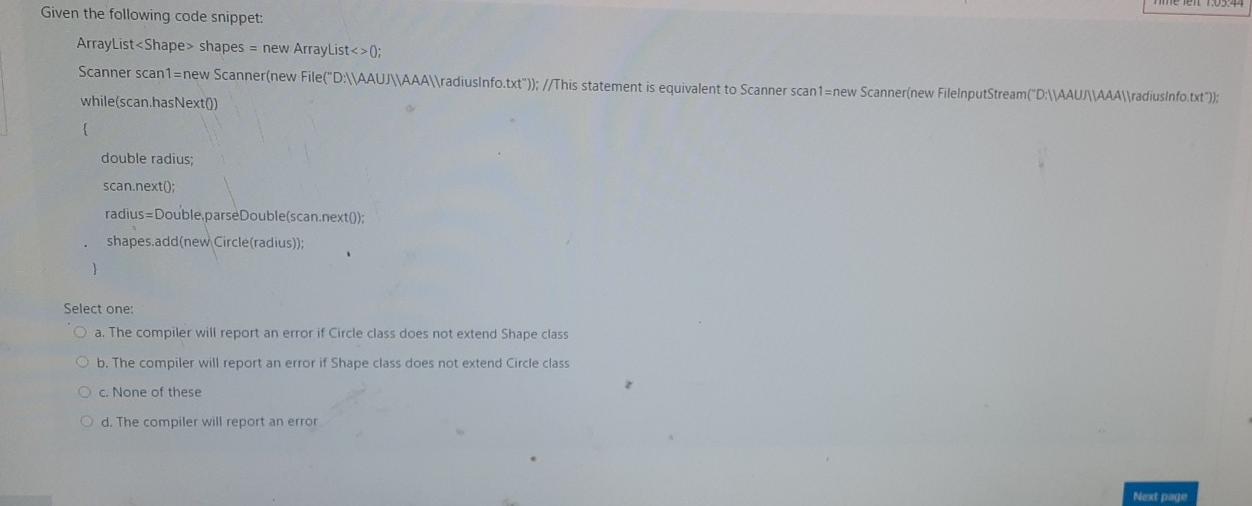 Abstraction O d. None of the mentioned Which of the following is