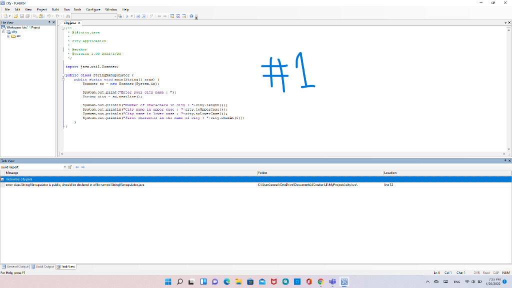 When I finish my source code and run it in #1, the