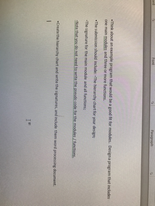  design a program that includes Think about an example program that