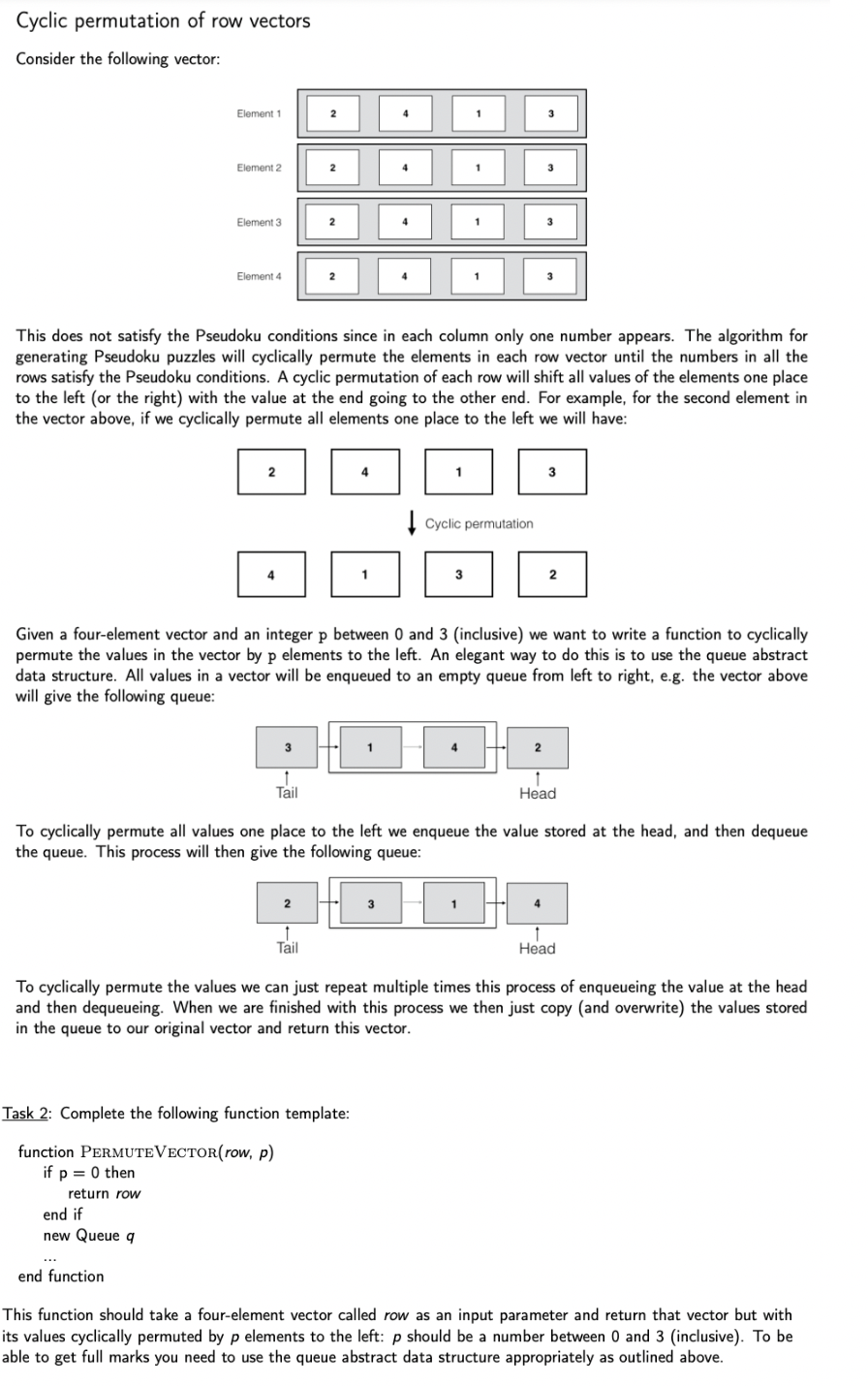  The code must be written in pseudocode lanaguge and as It