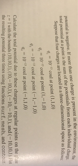 a point a dis- tance r from a point charge of value
