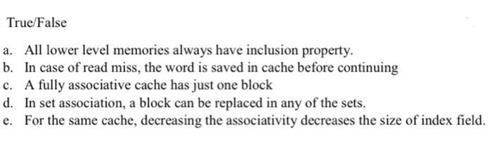 starts empty. Below is a sequence of eleven memory operations (the address