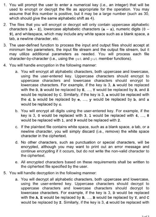  Write a c++ program !? 1. You will prompt the user