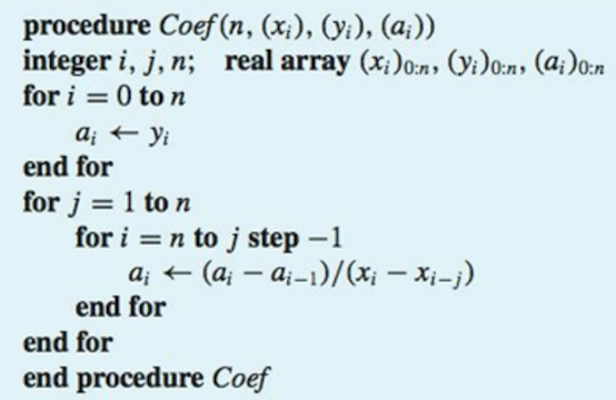 h ? 1.6875 for k 0 to n k ? sin(xk) end