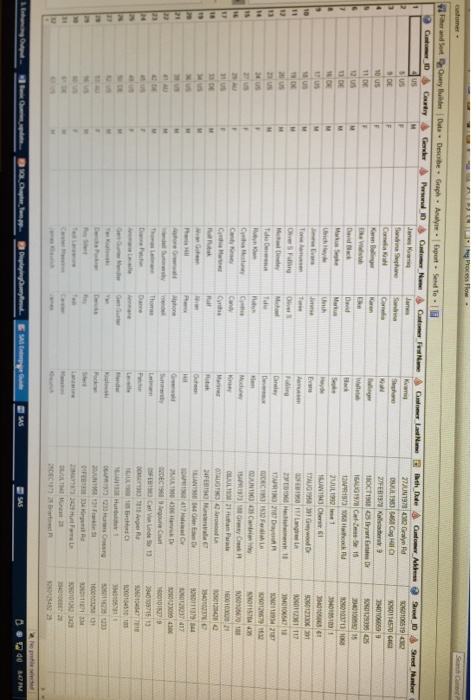 Multiple Techniques Create a report that displays Customer the customer's name displayed