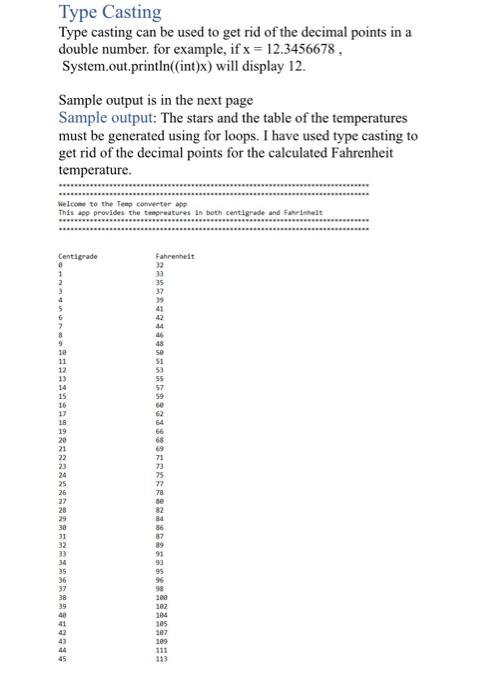 from centigrade to Fahrenheit. Here is the formula for the conversion from