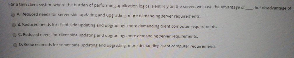 not entirely clear and we need the system at all cost, the