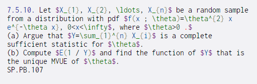 7.5.10. Let $X_{1}, X_{2}, \ldots, X_{n}$ be a random sample from