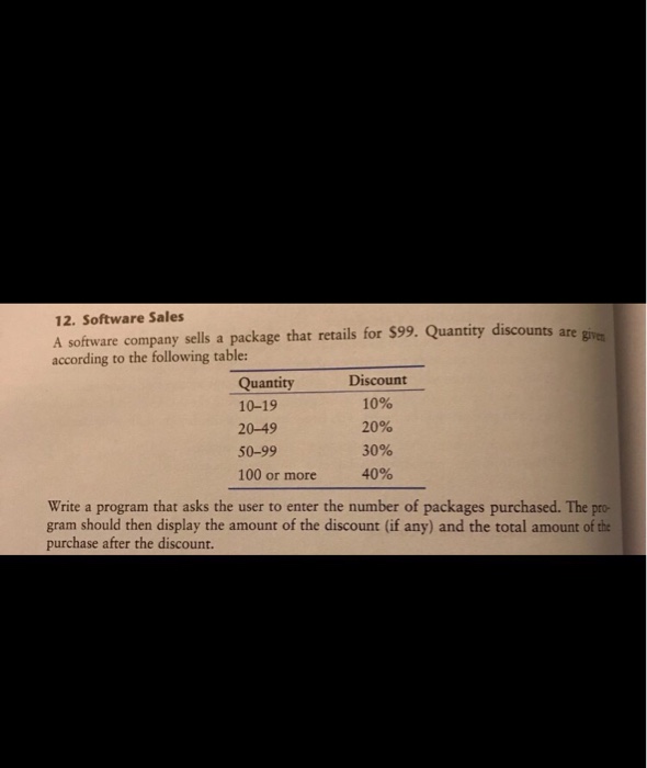  Help me with this Python programming A software company sells a
