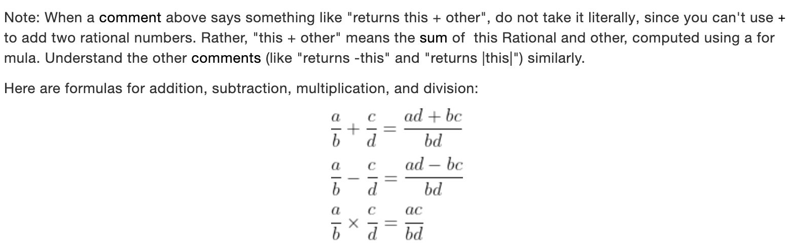 read until the end of the instructions before beginning to write code.