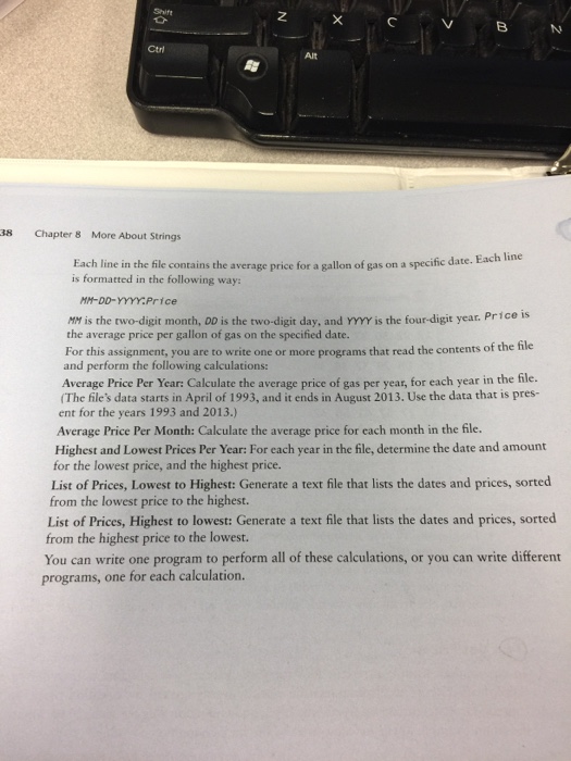  Shift Ctrl Alt 38 Chapter 8 More About Strings Each line