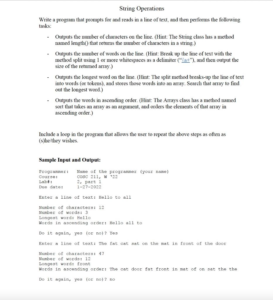 ***** I need the java code *** *******please use the eclipse to
