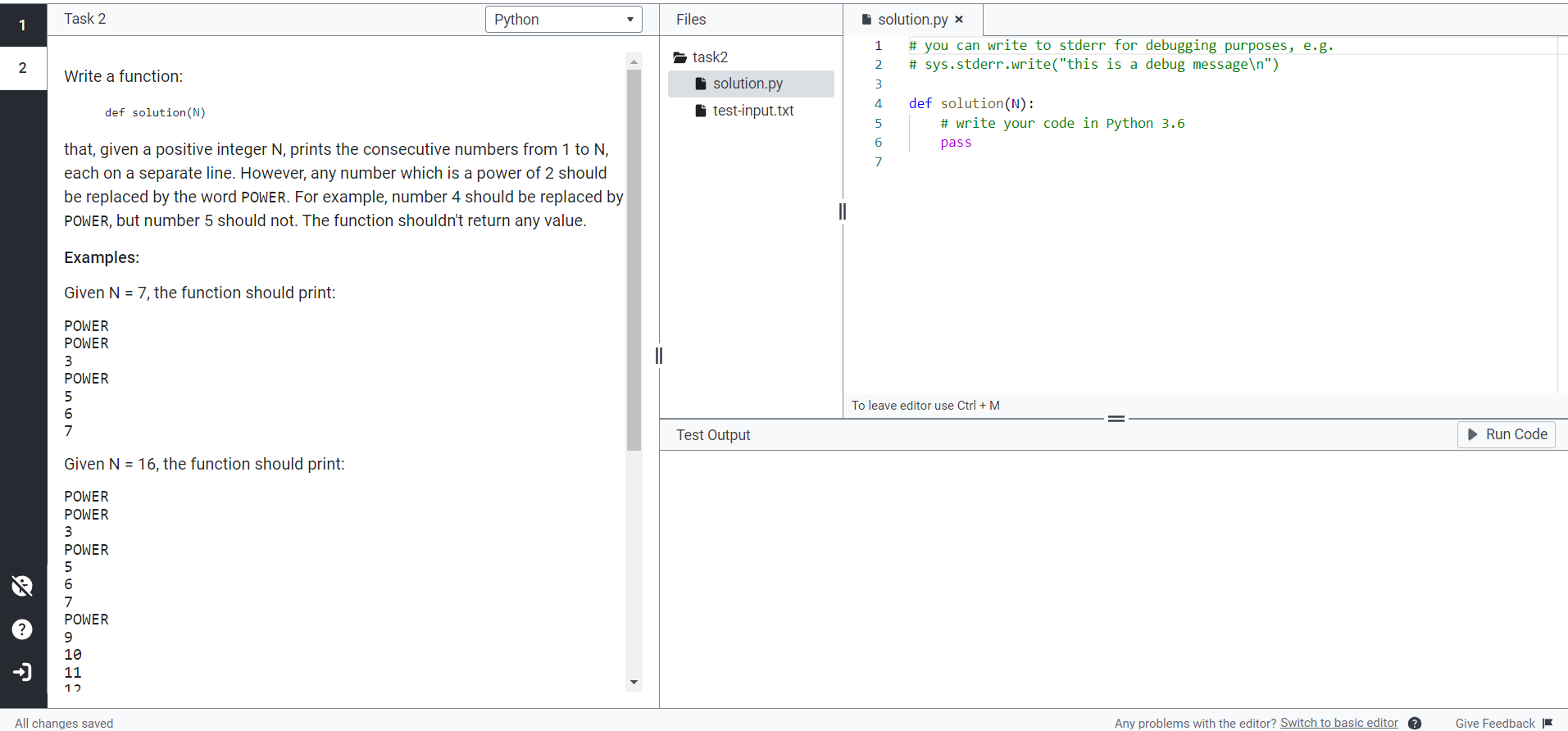 do in python Task 2 1 Python Files solution.py * 1 #