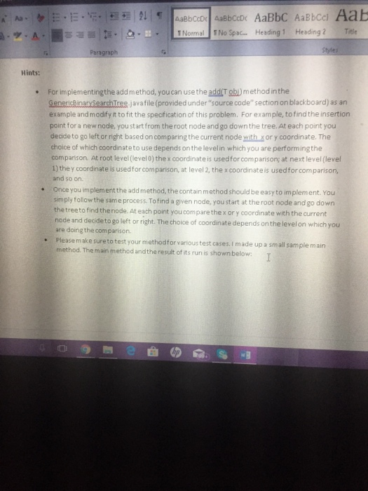 search tree in that it positions eachnode accordingto eitherthe xor y coordinates
