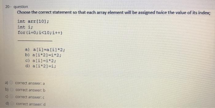solve it please ASAP 20 - question Choose the correct statement so
