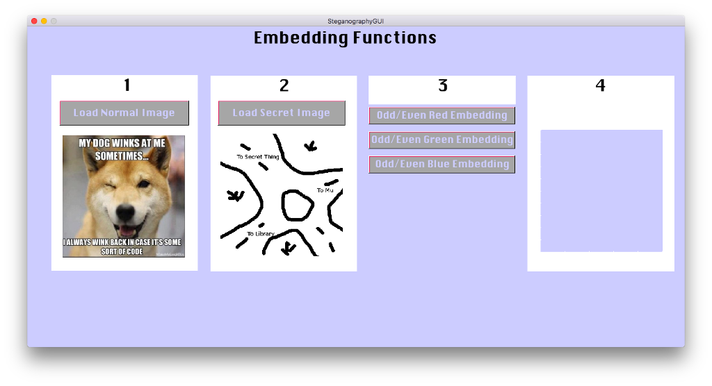 to work when I click Odd/Even Red Embedding. I am receiving the