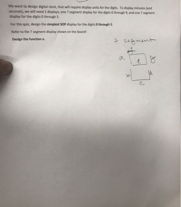  We want to design digital clock, that will require display units