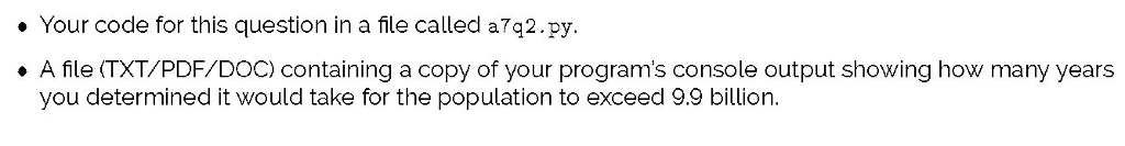 example Degree of Difficulty: Easy Population growth at a constant annual growth