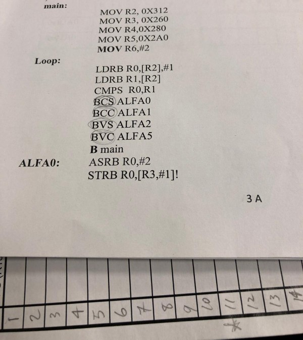  Run step by step the next program until the end program.