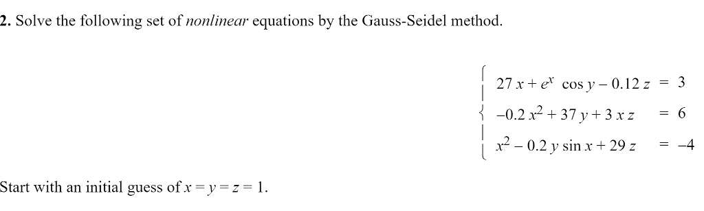 Write C (not C++) code for the following: 2. Solve the following