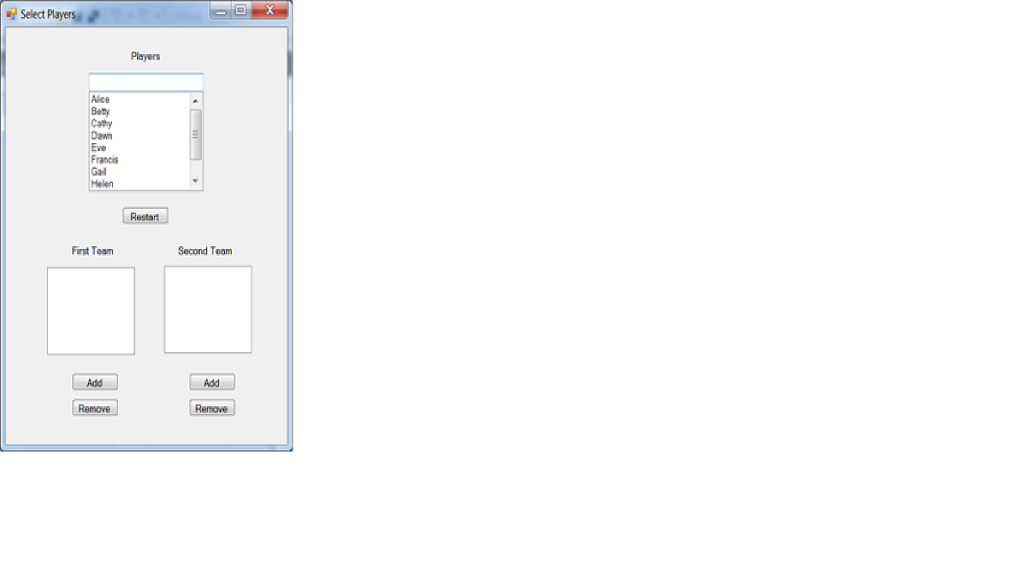 c# visual studio We want a program that will let us select