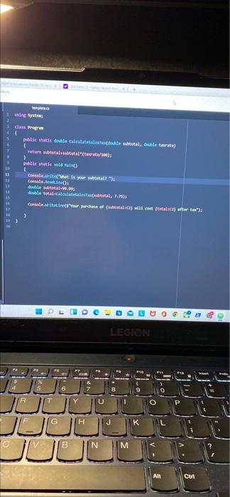 I ran this code into console but it says on line 11