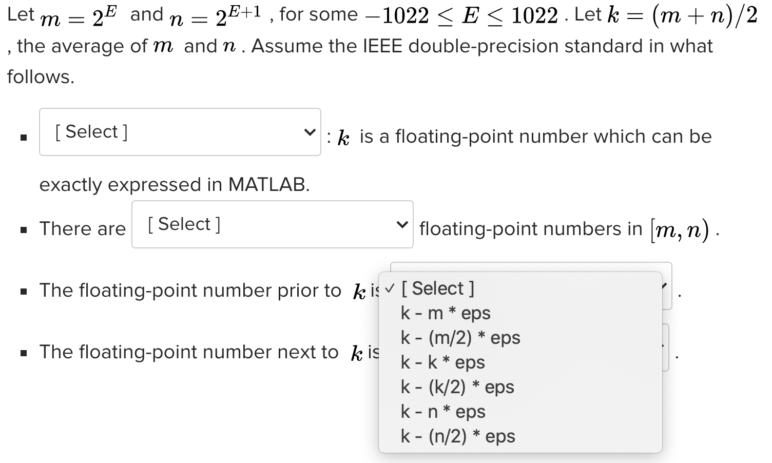 undefined Let m = 2E and n = 2E+1 , for some