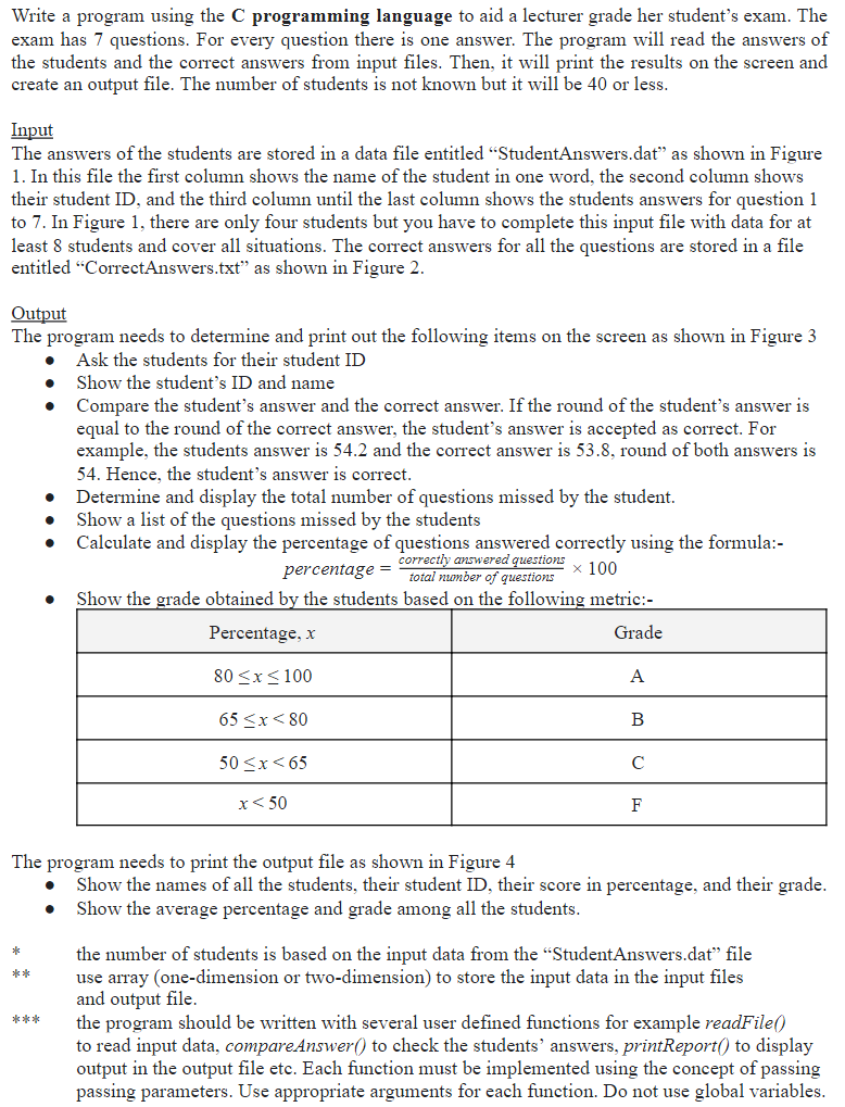  Write a program using the C programming language to aid a