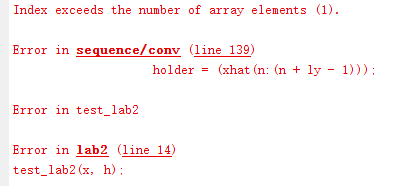 function z = conv(x, y) lx = length(x.data); ly = length(y. data):