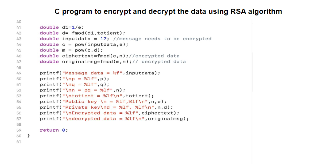 b). A function to decrypt the message program to encrypt and decrypt