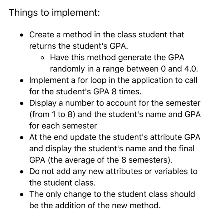 3 students student First name Last name Age GPA 2-Using the student