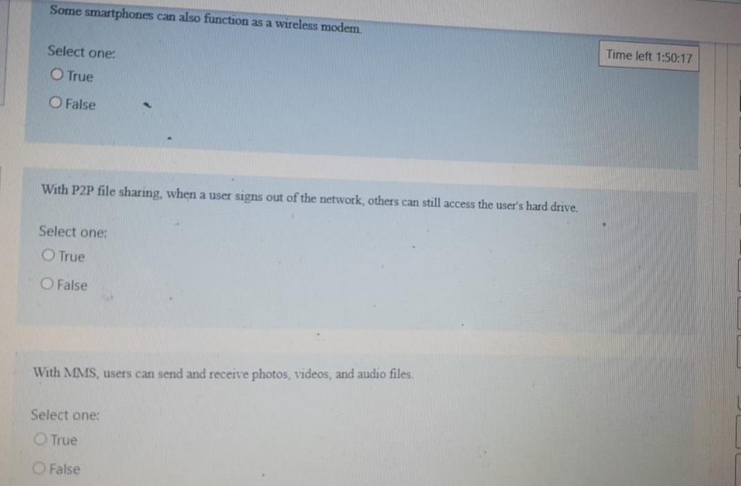  answer all questions Some smartphones can also function as a wireless