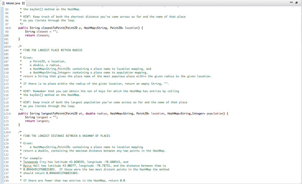 package code; 3 import java.util.HashMap; 8 This assignment is the first step